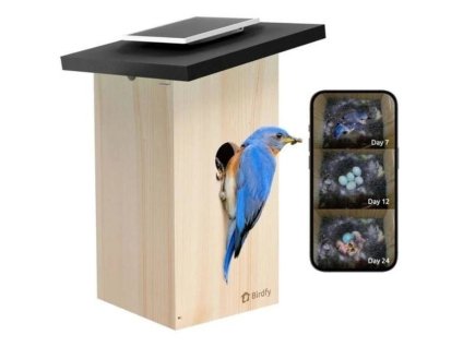 Smart budka pro venkovní ptactvo BIRDFY Ebony Lite s kamerou (AI předplatné) 21x21x35cm