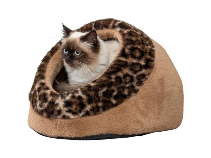 Kukaň TRIXIE Leo Soft hnědá leopardí 35x26x41cm