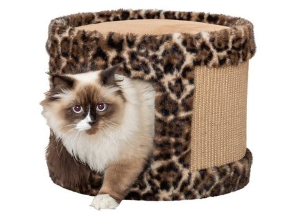 Škrabací válec TRIXIE Leo hnědý leopardí 38x30cm