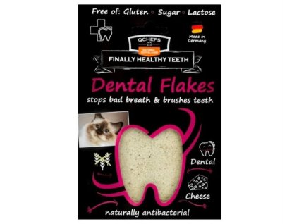 Vločky Q-CHEFS na čištění zubů pro kočky 80g