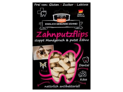 Tyčinky Q-CHEFS Zahnputzflips na čištění zubů pro kočky 35g