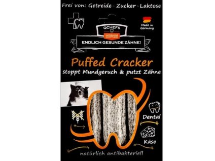 Tyčinky Q-CHEFS Puffed cracker na čištění zubů pro psy 75g