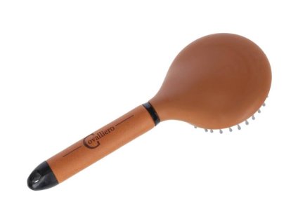 Hřeben na hřívu COVALLIERO Deluxe hnědý/černý