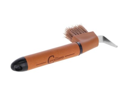 Háček na kopyta COVALLIERO Deluxe hnědý/černý