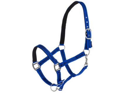 Ohlávka COVALLIERO Mustang modrá royal/černá COB