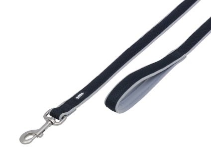 Vodítko NOBBY Mesh Preno neoprenové šedé (XS/S) 120cm