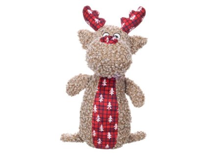 Vánoční hračka FLAMINGO plyš - Krola sob 18x11,5x35cm