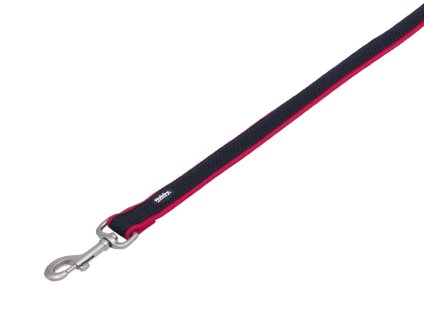 Vodítko NOBBY Mesh Preno neoprenové červené (L/XL) 120cm
