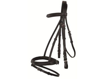 Uzdečka HKM Jana s anglickým nánosníkem black FULL