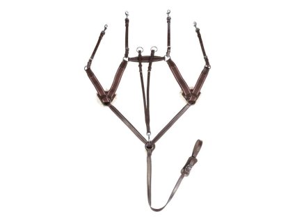 Poprsník HKM pětibodový brown PONY