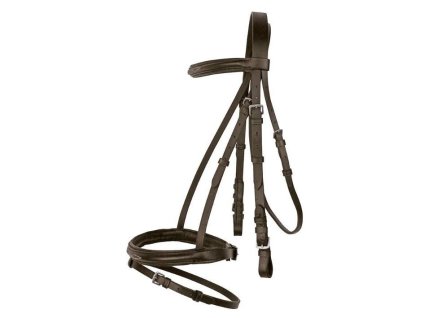 Uzdečka HKM Jana s anglickým nánosníkem brown COB