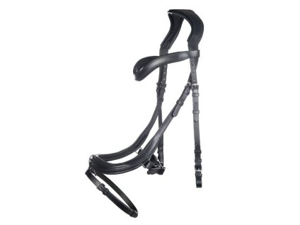 Uzdečka HKM Anatomic s anatomickým nánosníkem black PONY