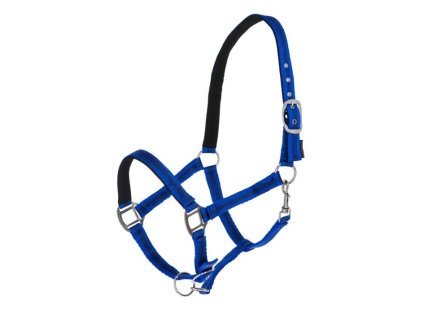 Ohlávka COVALLIERO Mustang modrá royal/černá PONY