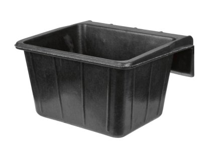 Závěsný žlab KERBL z pevné gumy černý 20l