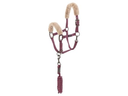Ohlávka s vodítkem ANKY Velvet ATH25002 mellow mauve FULL