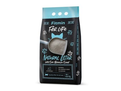 FITMIN For Life Cat Natural Litter with Sea Breeze Scent (10 l) 8,6kg