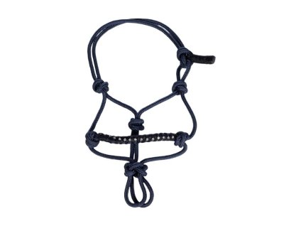 Provazová ohlávka HKM pro Hobby Horse deep blue