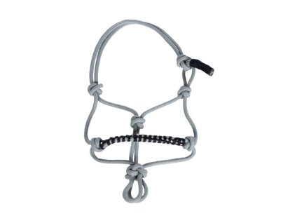 Provazová ohlávka HKM pro Hobby Horse grey