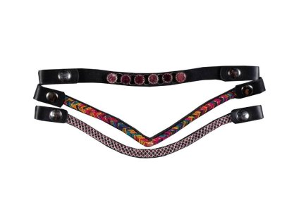 Set čelenek HKM pro Hobby Horsing pink (3ks)