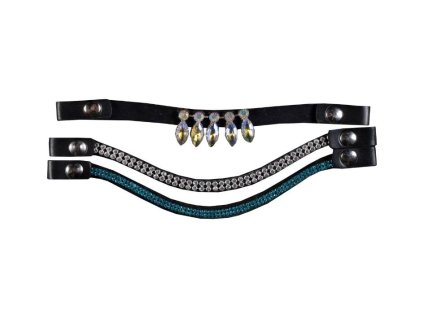 Set čelenek HKM pro Hobby Horsing blue/silver (3ks)