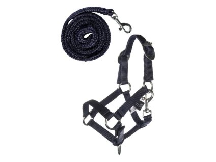 Ohlávka s vodítkem HKM Basic pro Hobby Horse deep blue