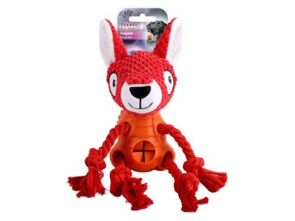 Hračka AFP plyš/guma - Treat Hider liška 25cm