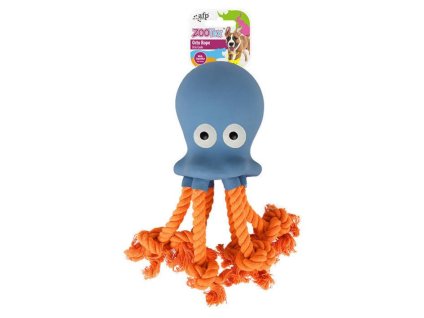 Hračka AFP latex - Zootex chobotnice s provazy 21cm