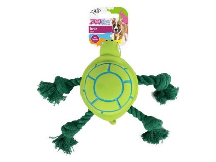 Hračka AFP latex - Zootex želva s provazy20 x 22cm