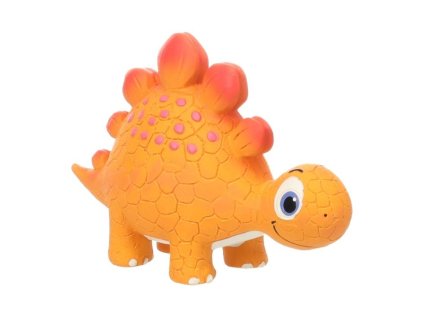 Hračka FLAMINGO latex - Oona dinosaurus oranžový 6x17x12cm