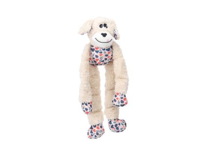 Hračka FLAMINGO plyš - Floreo pes dlouhé nohy béžový 20x9,5x44cm