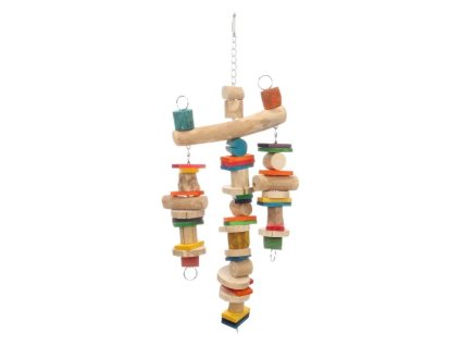 Hračka pro ptáky FLAMINGO - Apia závěsná přírodní 23x7x50cm