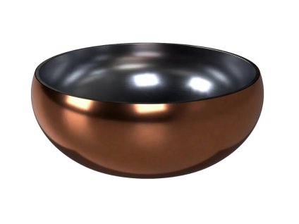 Nerezová miska DOG FANTASY dvojitá stěna rosegold (1200ml) 18cm