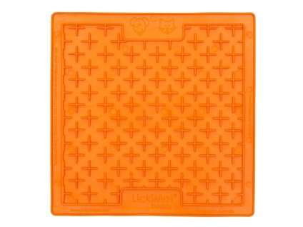 LICKIMAT Buddy lízací podložka oranžová 20x20cm