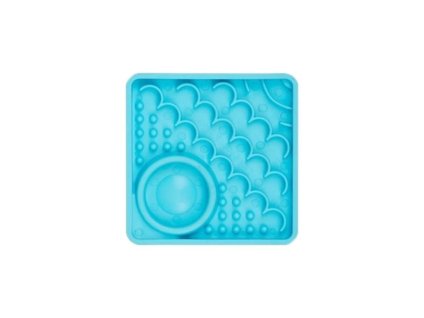 LICKIMAT Kitty lízací podložka tyrkysová 10x10cm