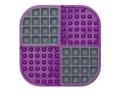 LICKIMAT Slomo lízací podložka fialová 20x20cm