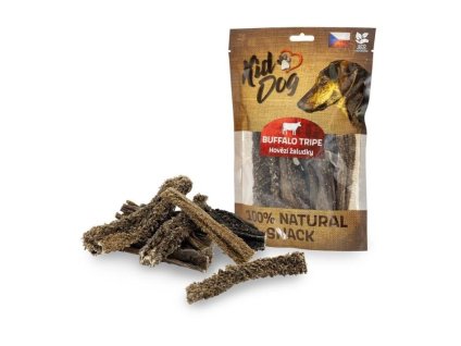 KIDDOG 100 % Natural Snack hovězí žaludek (dršťky) (12cm) 100g