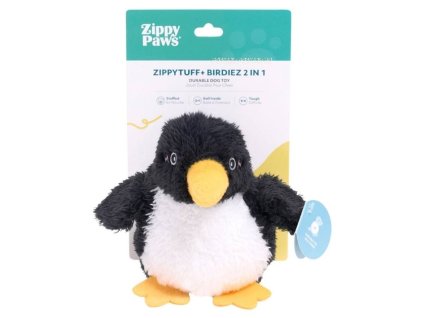 Hračka ZIPPY PAWS plyš - ZippyTuff Birdiez 2v1 Tučňák 17cm