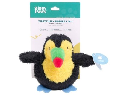 Hračka ZIPPY PAWS plyš - ZippyTuff Birdiez 2v1 Tukan 17cm
