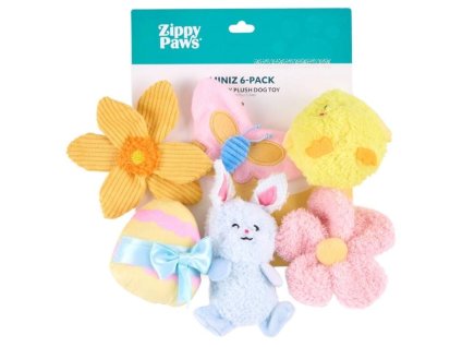 Hračka ZIPPY PAWS plyš - Miniz Spring Fling 8cm (6ks)