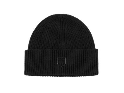 Zimní pletená čepice EQUESTRO vlněná černá
