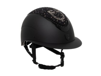 Bezpečnostní helma EQUESTRO Proxima black/black shiny (L)