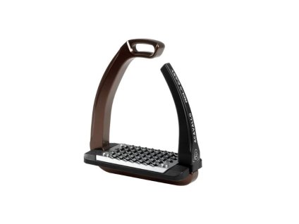 Dětské bezpečnostní třmeny ACAVALLO Rel-X Easy brown