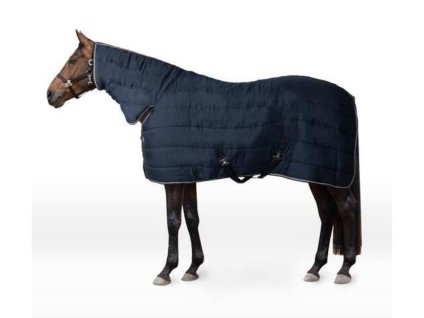 Stájová deka HORZE Glasgow s krkem 150g blueberry 155cm (DOPRODEJ)