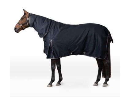 Výběhová deka HORZE Glasgow s krkem 100g blueberry 125cm