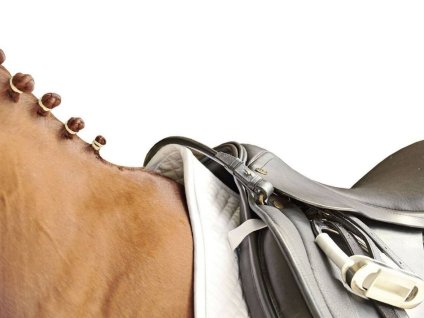 Řemínek k přední rozsoše sedla HKM black (1ks)