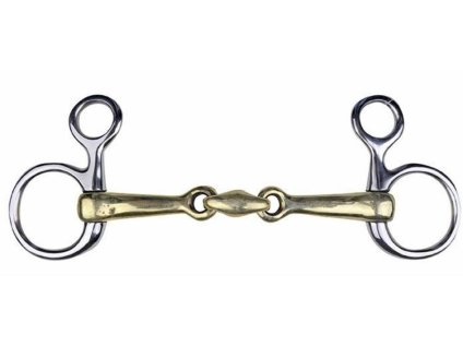 Udidlo baucher HKM argentan dvakrát lomené 145mm/16mm