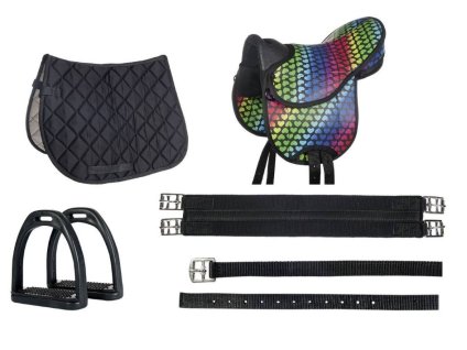 HKM Dětský kompletní set pro shetlandské poníky Colourful 12"