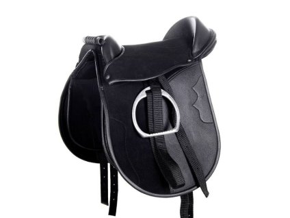 Dětské sedlo HKM Funny Horses black 12"