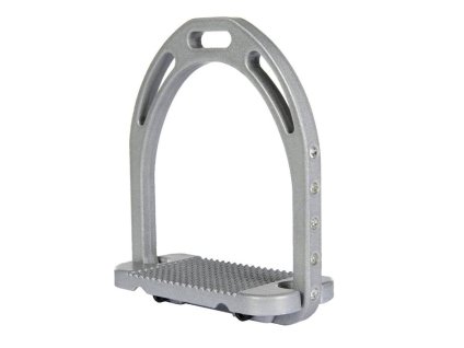 Hliníkové třmeny HKM Glitter silver 12cm