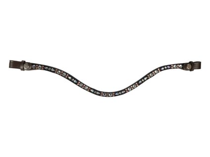 Čelenka HKM Sparkle brown/rose-gold PONY